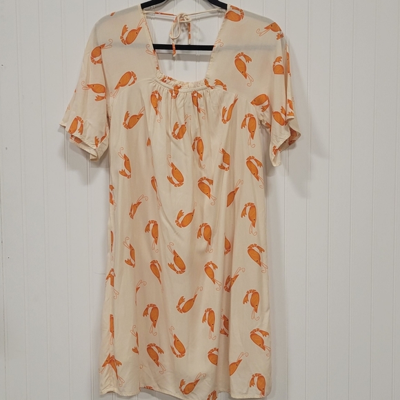 SHRIMP Print Dress - Picture 4 of 8